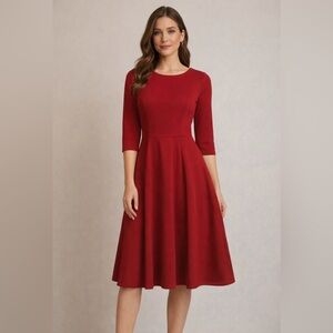 Elegant Red Women's Dress